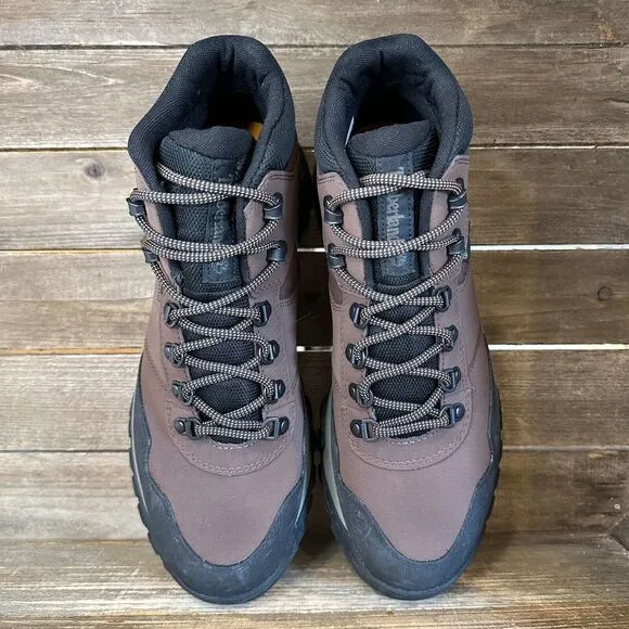 New Mens Timberland Lincoln Peak Waterproof Mid Brown Hiking Ankle Boots Size 10