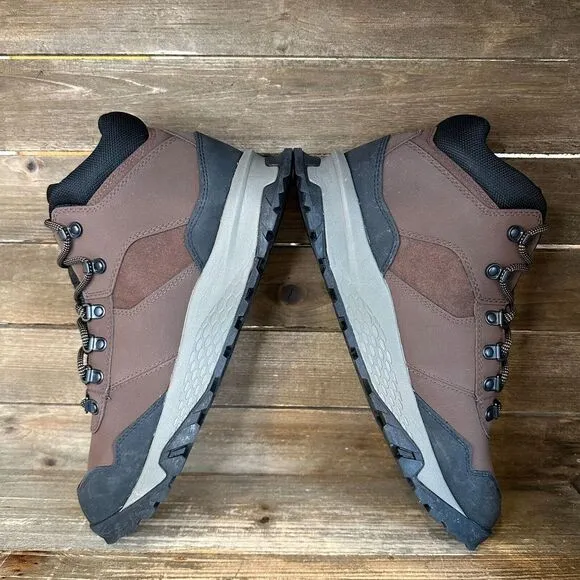 New Mens Timberland Lincoln Peak Waterproof Mid Brown Hiking Ankle Boots Size 10
