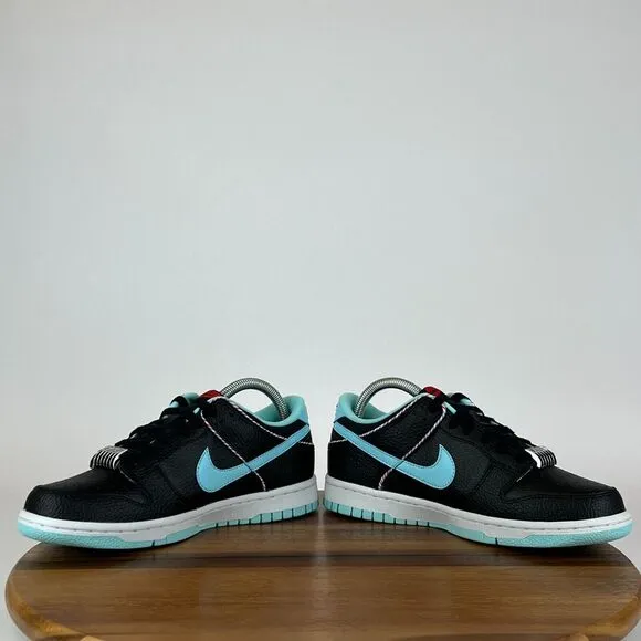 New NIB Big Kids Nike Dunk‎ Low SE Black Shoes Size 7 Y Barbershop DN3351-001
