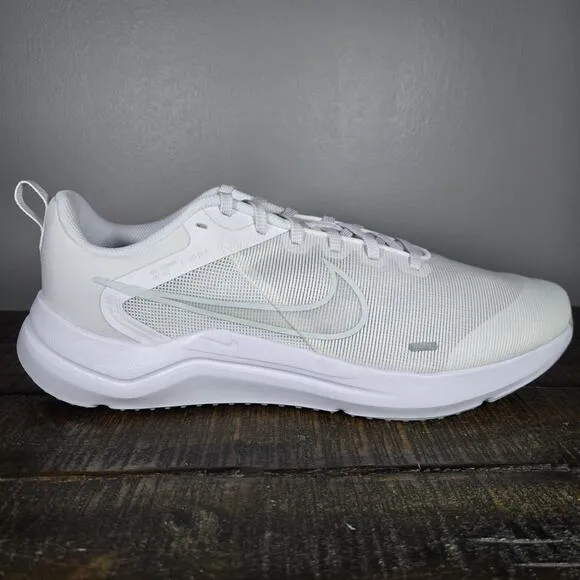 NEW Nike Downshifter 12 Mens Size 13 Running Shoe DD9293-100 White Pure Platinum