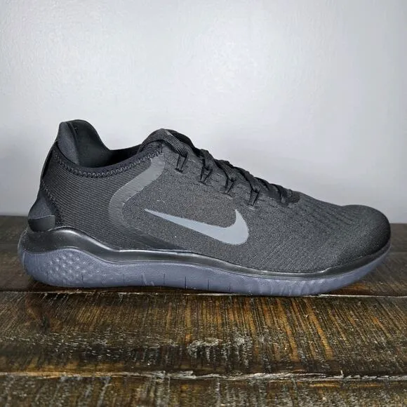 NEW Nike Free RN 2018 Mens 10 Black/Anthracite Running Shoes 942836 002