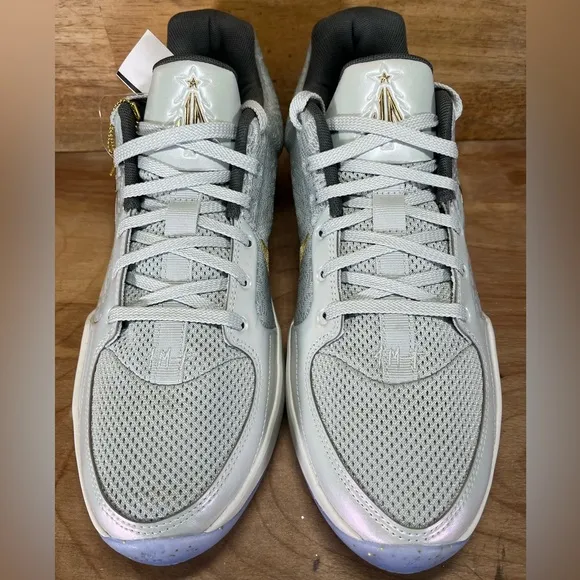 NEW Nike Ja 2 Tree Top Mens Size 10.5 Basketball Shoes Sneakers Gold Silver