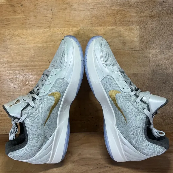 NEW Nike Ja 2 Tree Top Mens Size 10.5 Basketball Shoes Sneakers Gold Silver