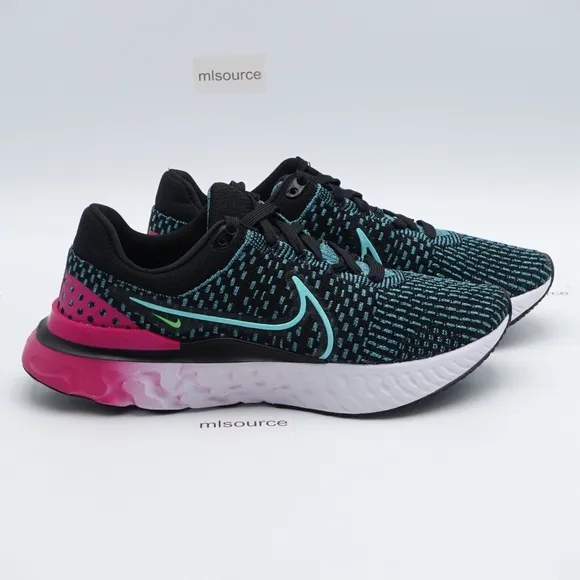 NEW Nike React Infinity Run FlyKnit 3 Running Shoes DD3024-003 Black