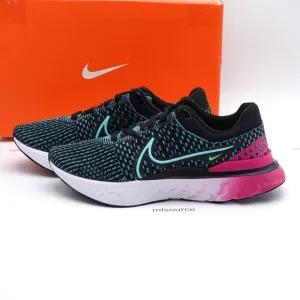 NEW Nike React Infinity Run FlyKnit 3 Running Shoes DD3024-003 Black