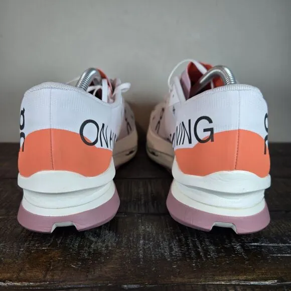 NEW On CloudBoom Echo 3 Mens Size 11 Comfy Running Shoes Sneakers White Orange