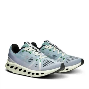 NEW ON RUNNING men's cloudsurfer running shoes in mineral/aloe