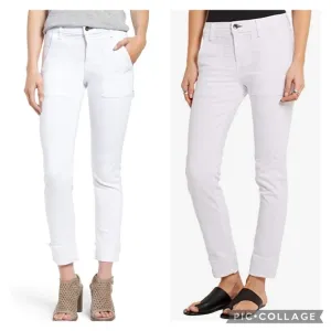NEW! rag &amp; bone Size 29 White Dre Carpenter Boyfriend Straight Leg Denim Jeans
