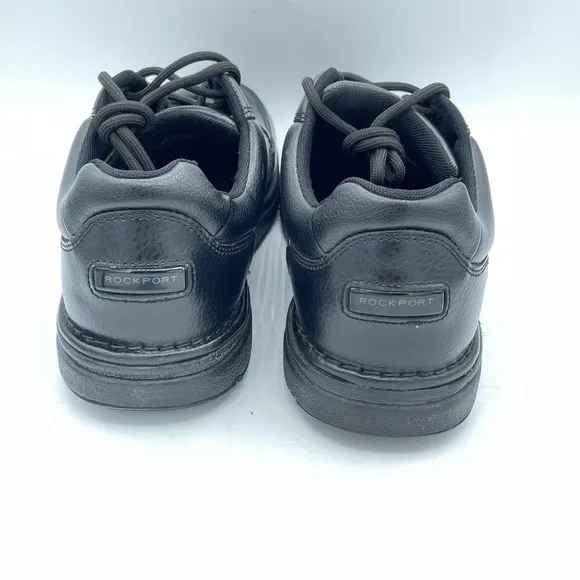 NEW Rockport Ridgefield Eureka K71218 Men's Size 10M Black Leather Casual Shoes