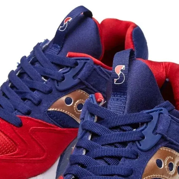 NEW Saucony Grid 9000 Sparring Blue Red Gold Size 9.5 Sneakers S70279-1