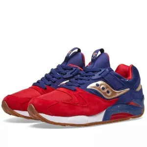 NEW Saucony Grid 9000 Sparring Blue Red Gold Size 9.5 Sneakers S70279-1