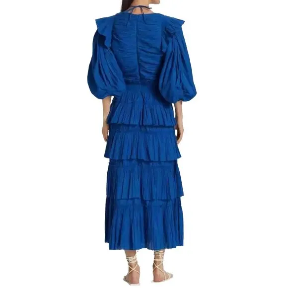 New Sea New York Paco Puff Sleeve Tiered Dress Size XS MSRP $514
