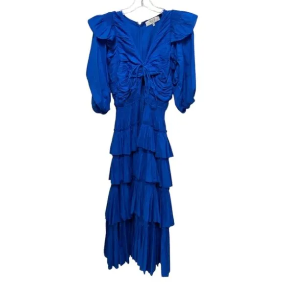 New Sea New York Paco Puff Sleeve Tiered Dress Size XS MSRP $514