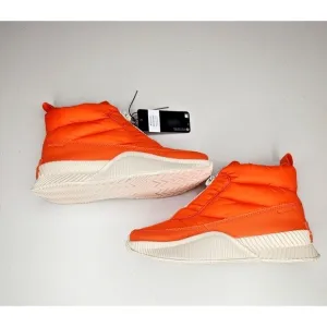 New SOREL OUT N ABOUT III PUFFY ZIP WP Orange 6.5 Women's Outdoor Boot