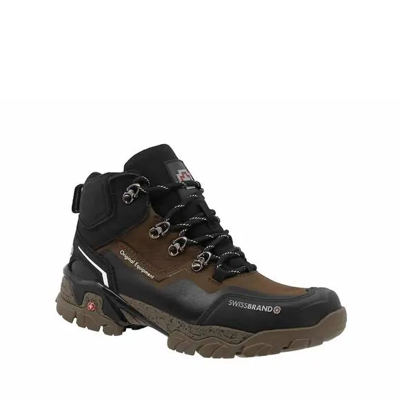NEW SWISSBRAND leather hiking boot in brown