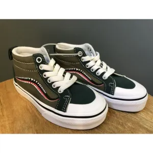 New Vans Racer Mid (Bomber Face) Winter Green /Moss-Kids Boys Shoes Size 11.5