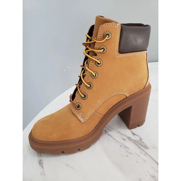 NEW WITHOUT BOX - Women's Timberland Allington Heel Wheat Nubuck Work Boots