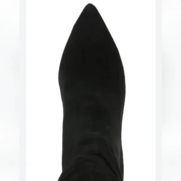 New w/o Box Steve Madden Jessamy Genuine Suede Pointy Toe Scrunch Dress Boots