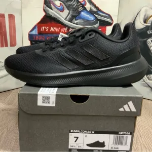 New Women Adidas Runfalcon 3.0 HP7558 Black Running Shoes Sizes 7W-8.5Women