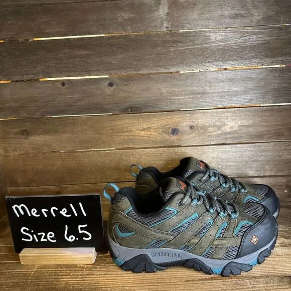New‎ Womens Merrell Moab Vertex Vent Safety Toe Work Sneakers Shoes Size 6.5 M