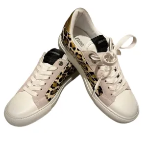 New Zadig &amp; Voltaire Gold Cheetah leather Sneakers