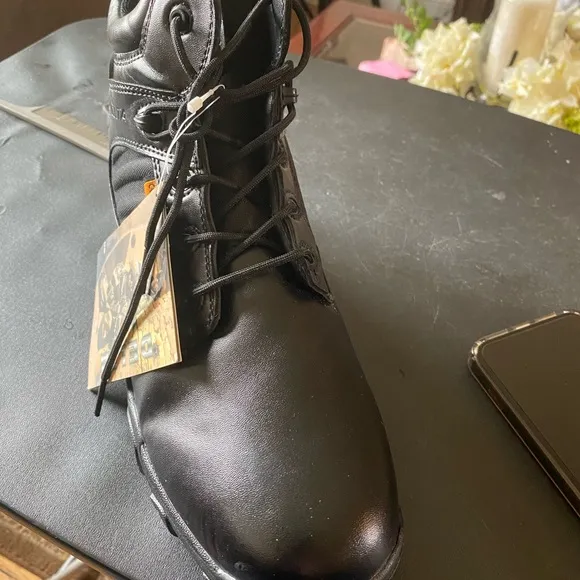 New Zippered 3/4 Uniform Boots Size 12