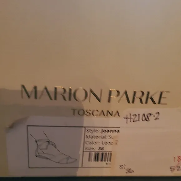 Nib Leopard Print Women's Sandals With Golden Heels