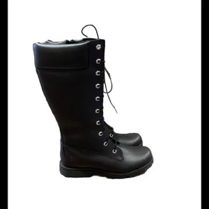 NIB WOMENS SIZE 6 1/2 timberland tall boots Black leather youth size 5