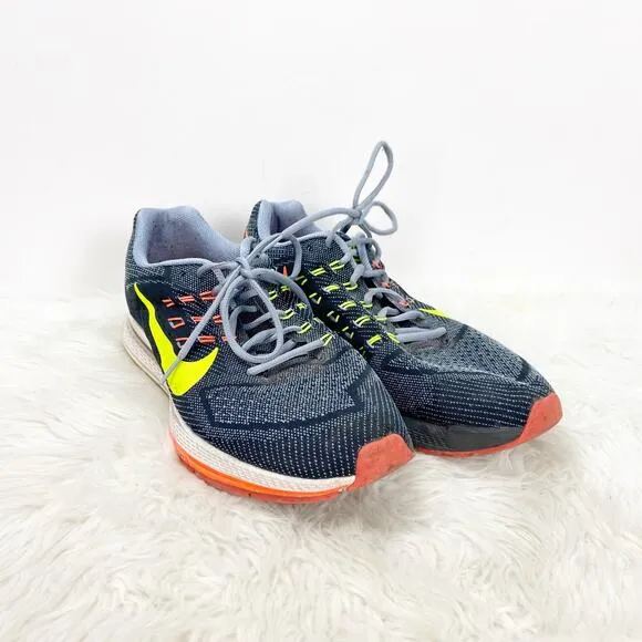 Nike 13 Mens Air Zoom Structure 18 Magnet Grey Volt Running Shoes