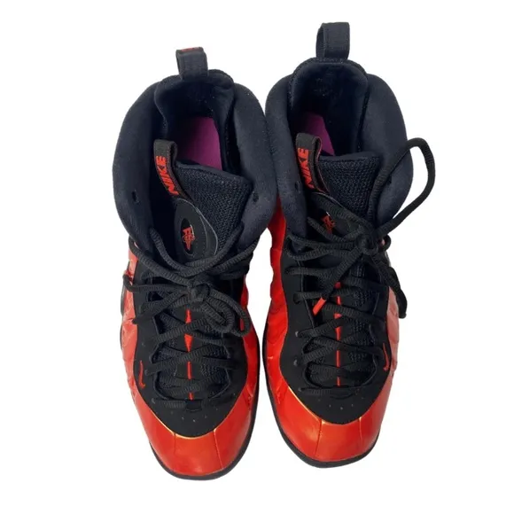NIKE Air FOAMPOSITE ONE GS ‘Habanero Red’ YOUTH Sneakers Size 7 (644791-603)