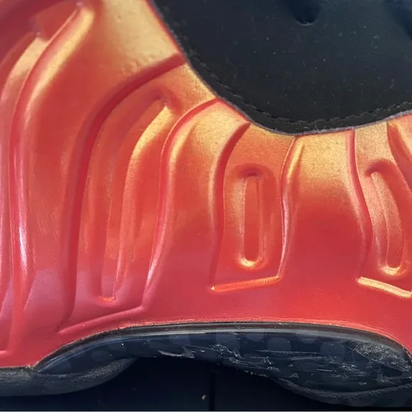 NIKE Air FOAMPOSITE ONE GS ‘Habanero Red’ YOUTH Sneakers Size 7 (644791-603)