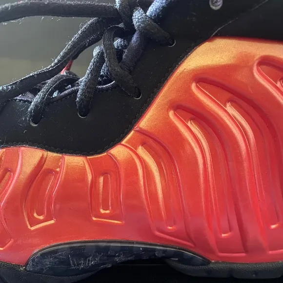 NIKE Air FOAMPOSITE ONE GS ‘Habanero Red’ YOUTH Sneakers Size 7 (644791-603)