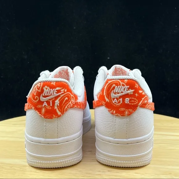 Nike Air Force 1 Low Orange Paisley Shoes DJ9942-102 Size 5.5 Womens/ 4 kids