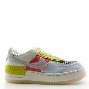 Nike Air Force 1 Shadow Patchwork Sail Hydrogen Blue DM8076-100 Womens Size 10