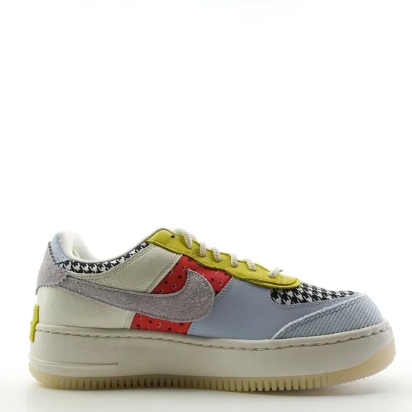 Nike Air Force 1 Shadow Patchwork Sail Hydrogen Blue DM8076-100 Womens Size 10