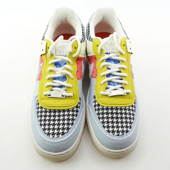 Nike Air Force 1 Shadow Patchwork Sail Hydrogen Blue DM8076-100 Womens Size 10