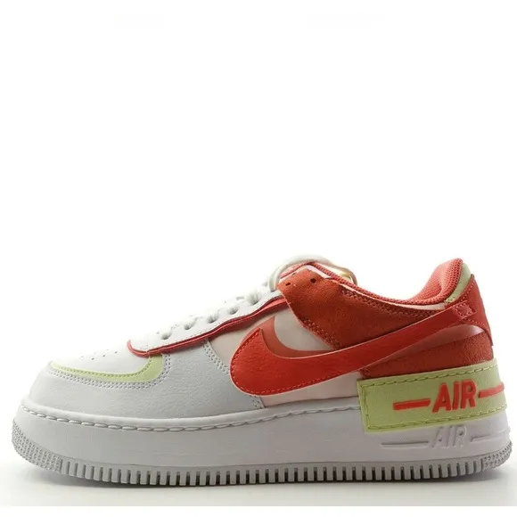 Nike Air Force 1 Shadow White Magic Ember Shoes Womens 12 CI0919-110 Mens 10.5