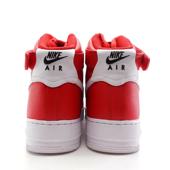 Nike Air Force One High NBY Red White Sneakers Mens Size 12.5 AQ3771-994