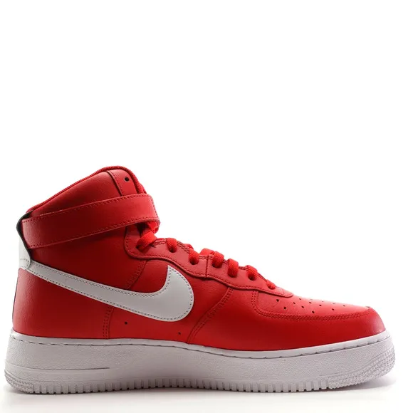 Nike Air Force One High NBY Red White Sneakers Mens Size 12.5 AQ3771-994