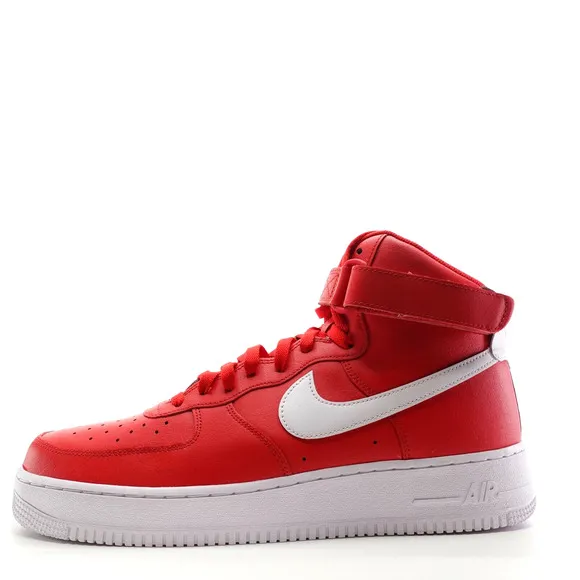 Nike Air Force One High NBY Red White Sneakers Mens Size 12.5 AQ3771-994