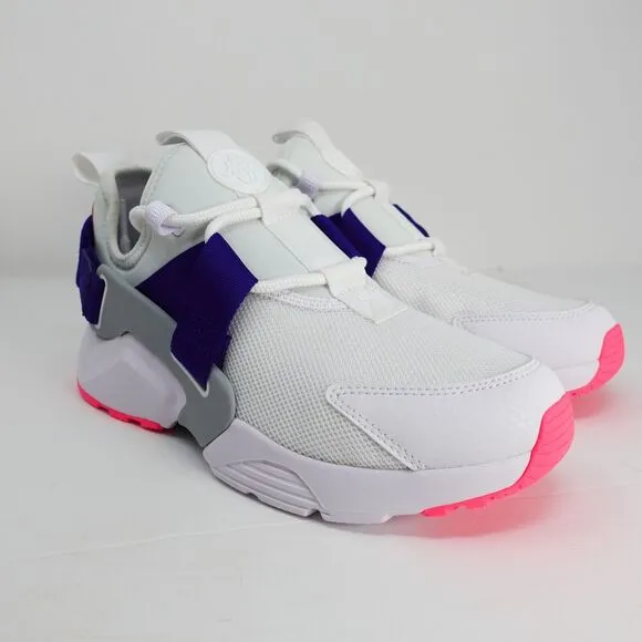 Nike Air Huarache City Low Athletic Shoes White Pink AH6804 101 Womens Size 6