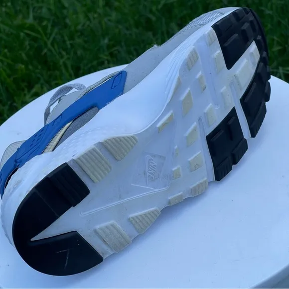Nike Air Huarache Ultra Shoes Big Kids 6.5 Gray Blue 654275-027 Running Sneakers