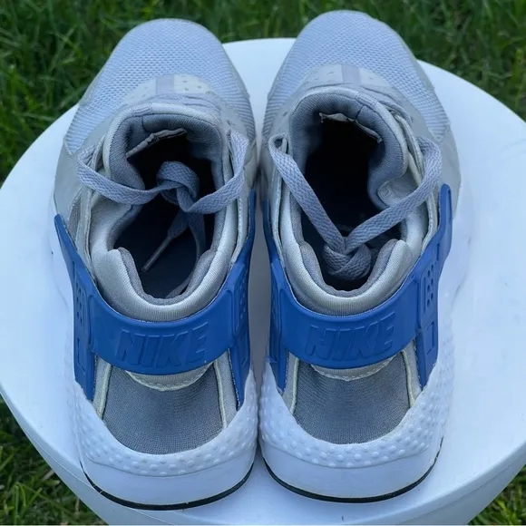 Nike Air Huarache Ultra Shoes Big Kids 6.5 Gray Blue 654275-027 Running Sneakers