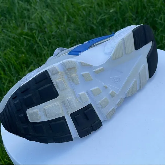 Nike Air Huarache Ultra Shoes Big Kids 6.5 Gray Blue 654275-027 Running Sneakers
