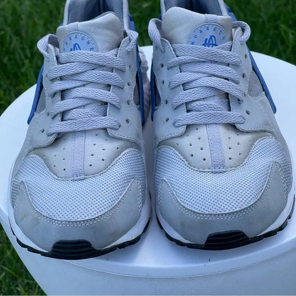 Nike Air Huarache Ultra Shoes Big Kids 6.5 Gray Blue 654275-027 Running Sneakers