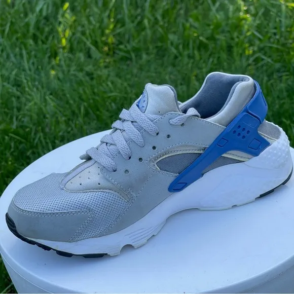 Nike Air Huarache Ultra Shoes Big Kids 6.5 Gray Blue 654275-027 Running Sneakers