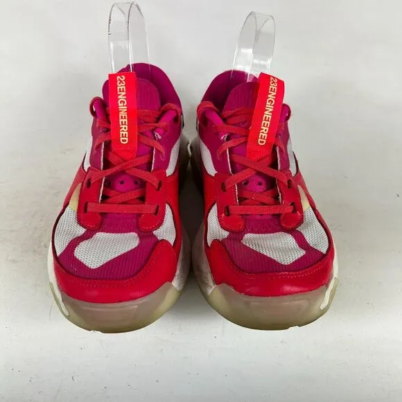 Nike Air Jordan 200E Sneakers Womens 7 Red Lace-Up Athletic Sneakers DH7381-606