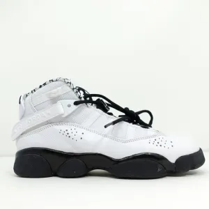 Nike Air Jordan 6 Rings GS White Black Gold DJ6163-107 6Y Women's 7.5