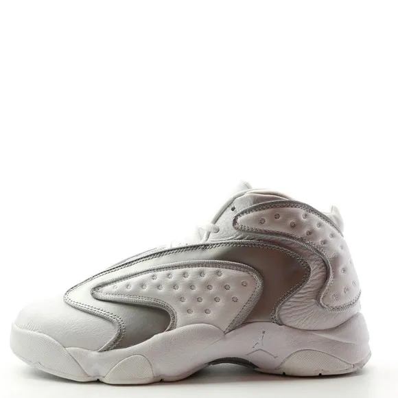Nike Air Jordan OG White Metallic Silver Women's Size 11 CW0907 100 Mens 9.5