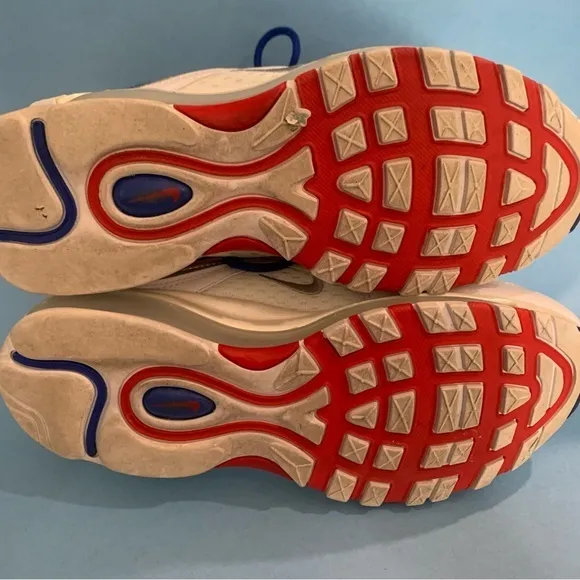 Nike Air Max 1991 Red‎ White Blue  Sneakers Mens Size 8 Sneakers Lace Up